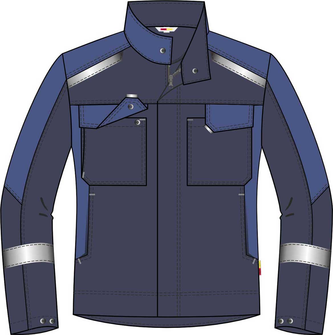 2101343300002 F Jacket RB dark blue blue Comfort bi color IW CWS Core