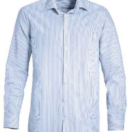 Moška srajca črtasta z dolgim rokavom