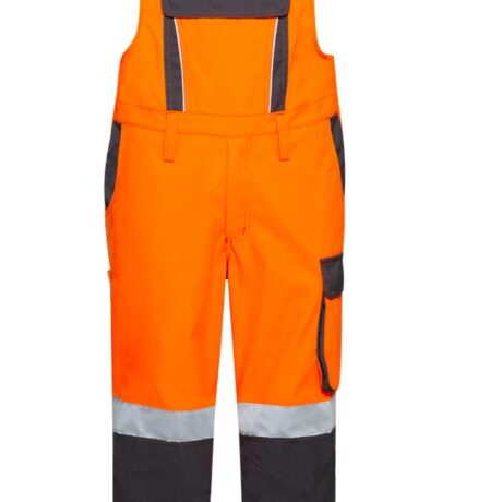 Hlače z oprsnikom z žepi za kolenske blazinice Unisex